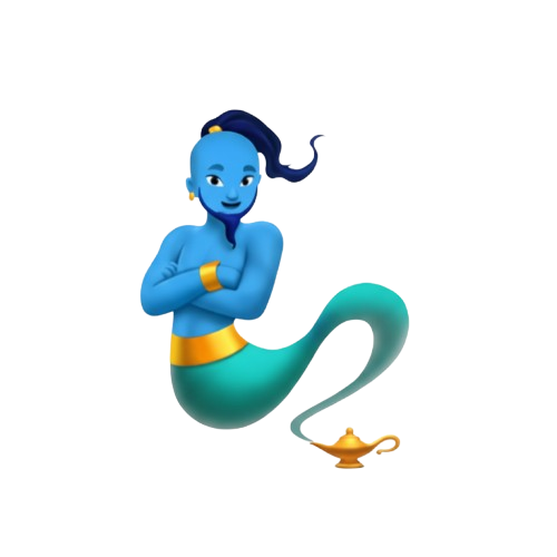 NameItGenie's friendly genie mascot